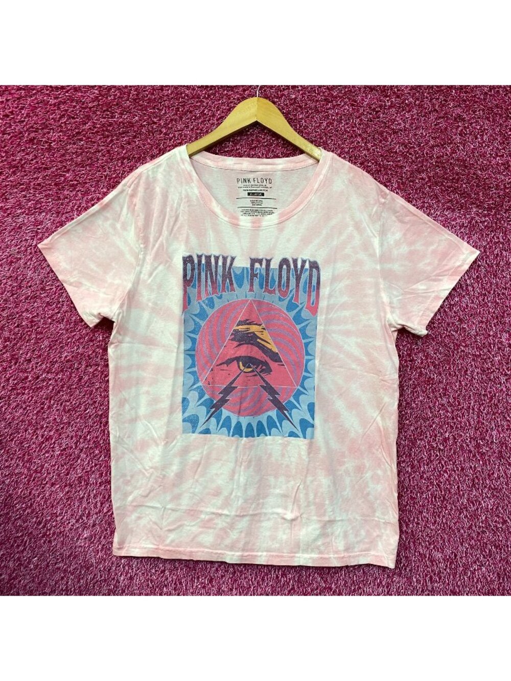 Pink Floyd All Seeing Eye Rock tie dye Tshirt size Extra Large